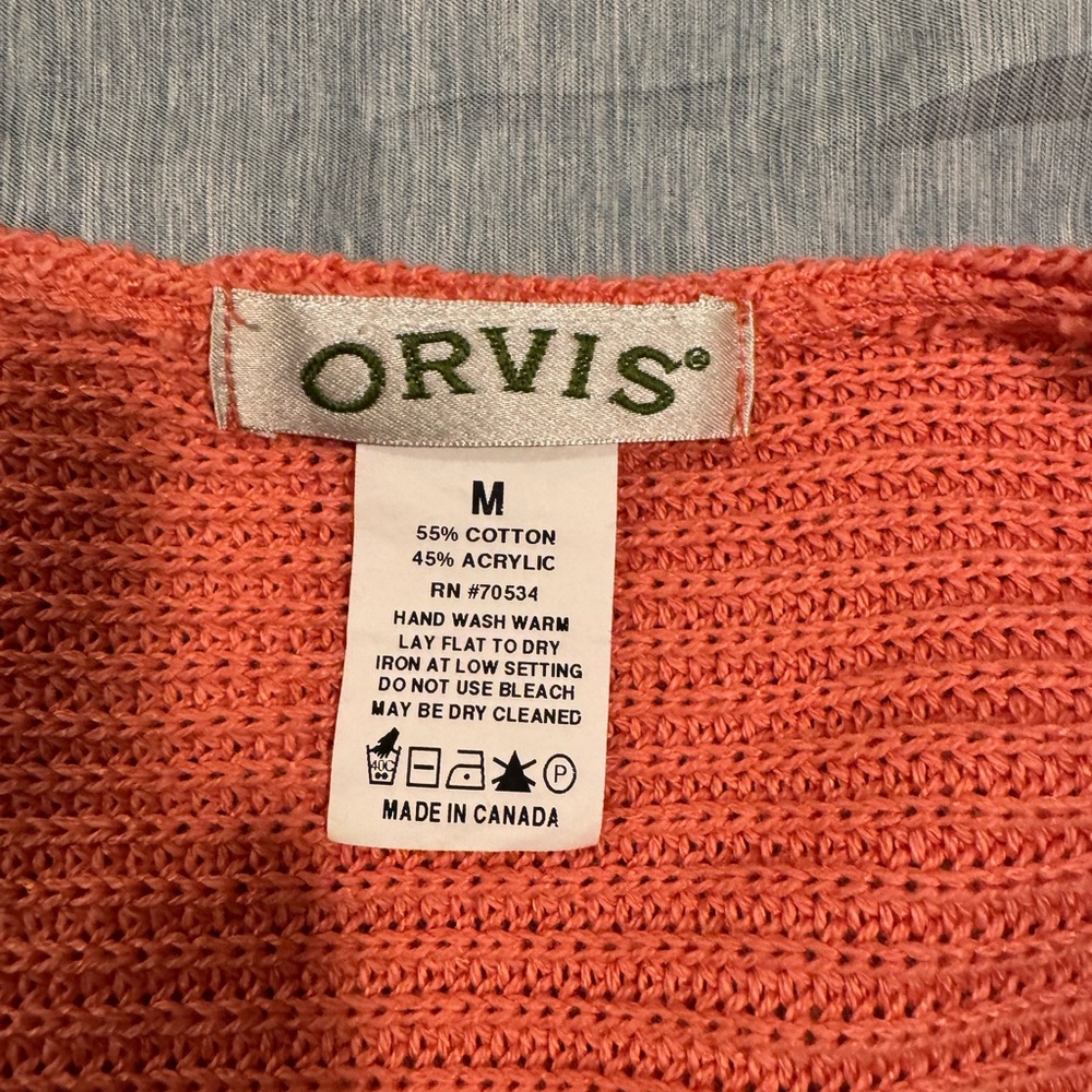 Orvis Vibrant Coral Knit Top
